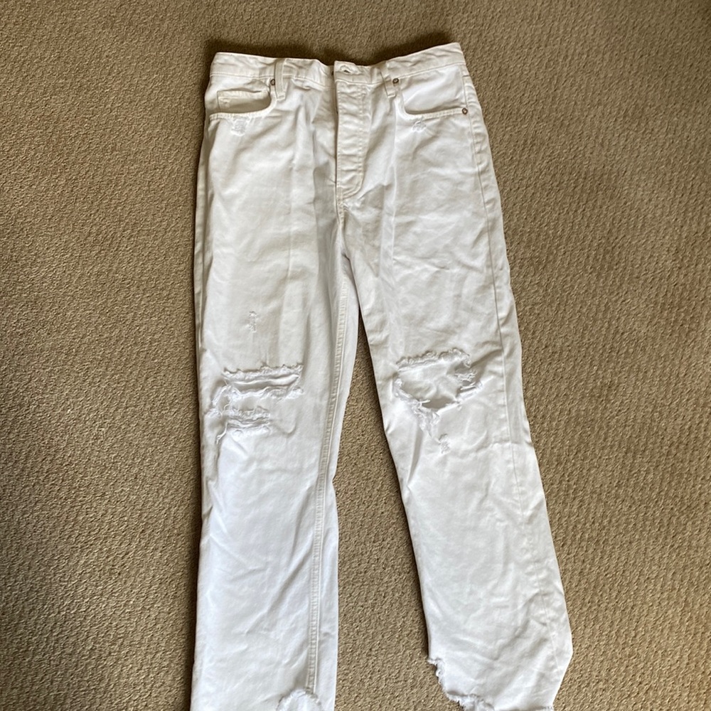 Free people white jeans size 28